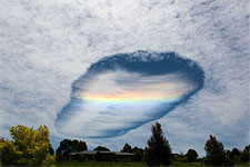Almost tongue shaped cloud structures above australian skies...